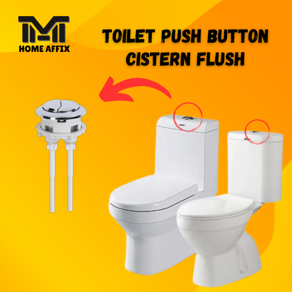 38MM /48MM /58MM TOILET PUSH FLUSH CHROMED PRESS BUTTON | Shopee Malaysia
