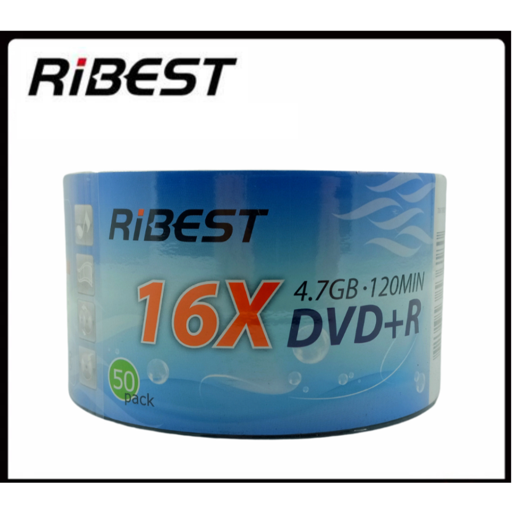 RIBEST IMATION SUPER DISC DVD+R DVD-R 16X 4.7GB 120Min Blank DVDR DISC ...