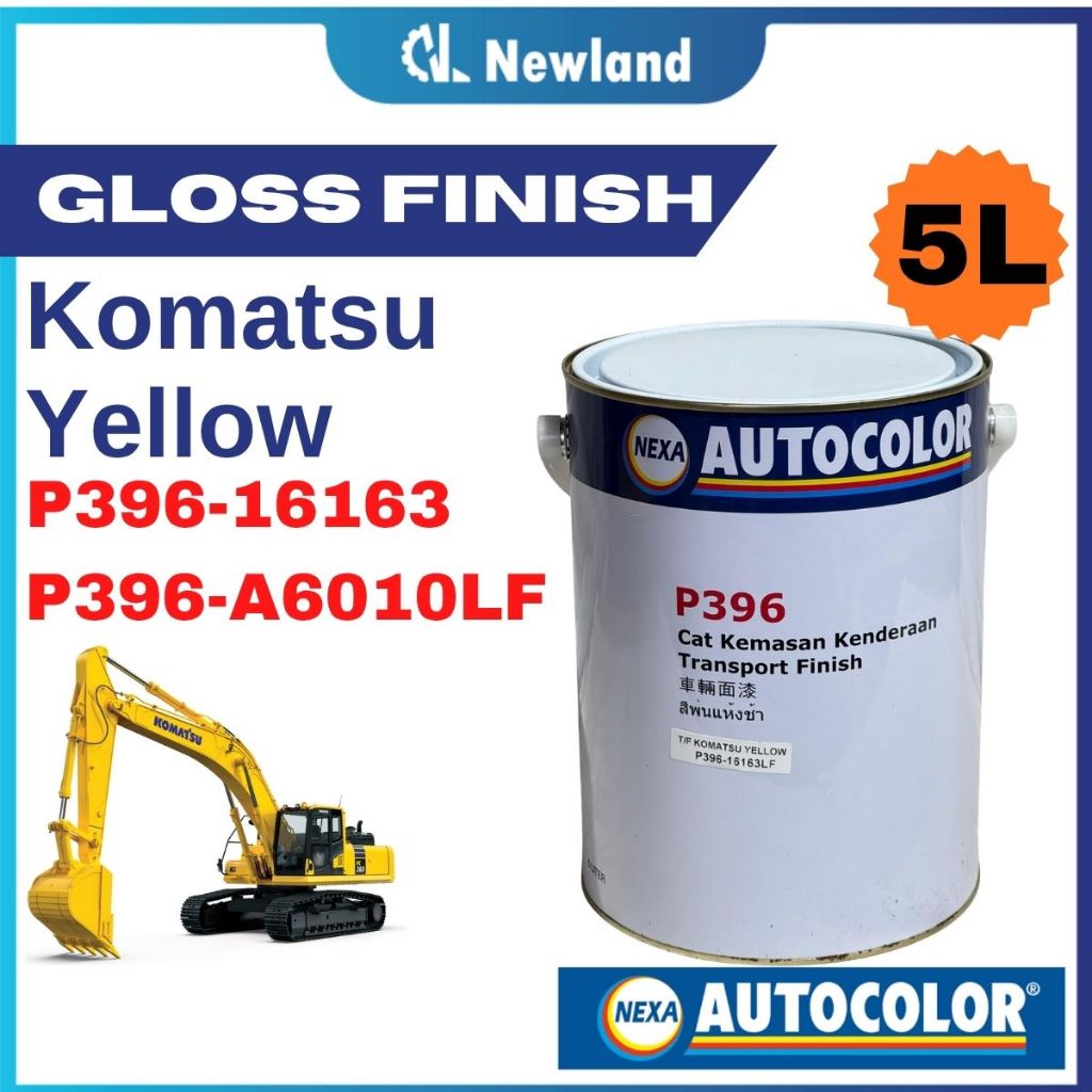 Nexa Autocolor Komatsu Yellow Paint - Excavator (P396-16163) (P396 ...