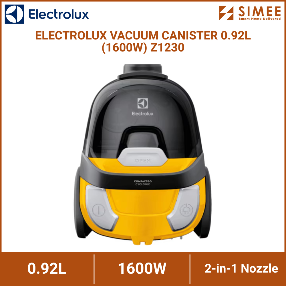 ELECTROLUX VACUUM CANISTER 0.92L (1600W) Z1230 | Shopee Malaysia