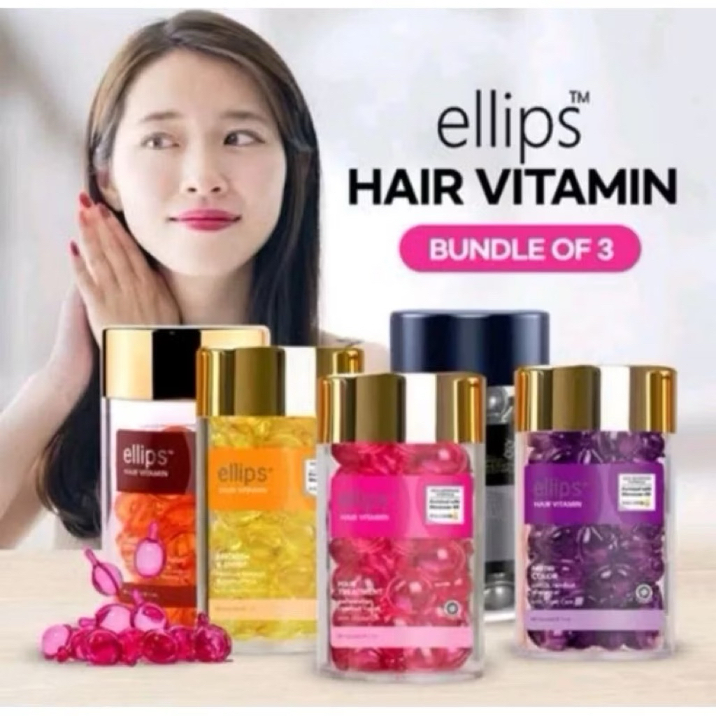 ELLIPS VITAMIN RAMBUT BOTOL ISI 50 KAPSUL ~ ELIPS BOTOL ~ Ready stock ...