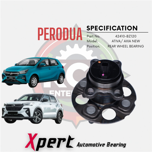 REAR WHEEL BEARING PERODUA AXIA NEW 2023, PERODUA ATIVA, TOYOTA VIOS ...