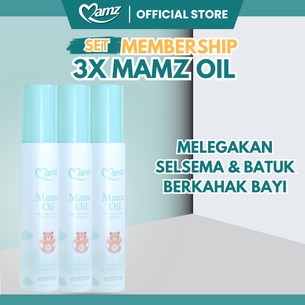 MAMZ OFFICIAL HQ Mamz Oil Minyak Baby Habbatussauda 60ml x3 Penawar ...