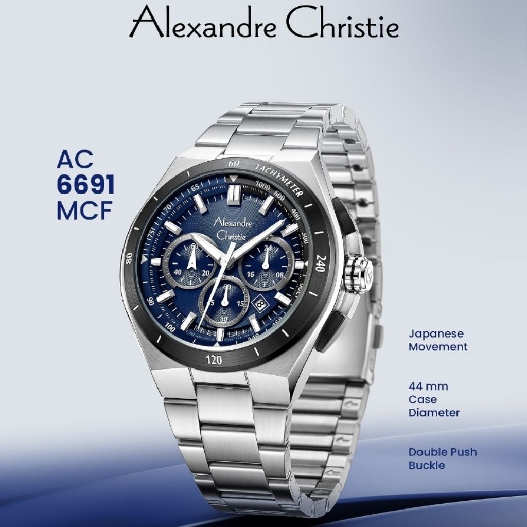 6691 Alexandre Christie Chronograph man watch | Shopee Malaysia