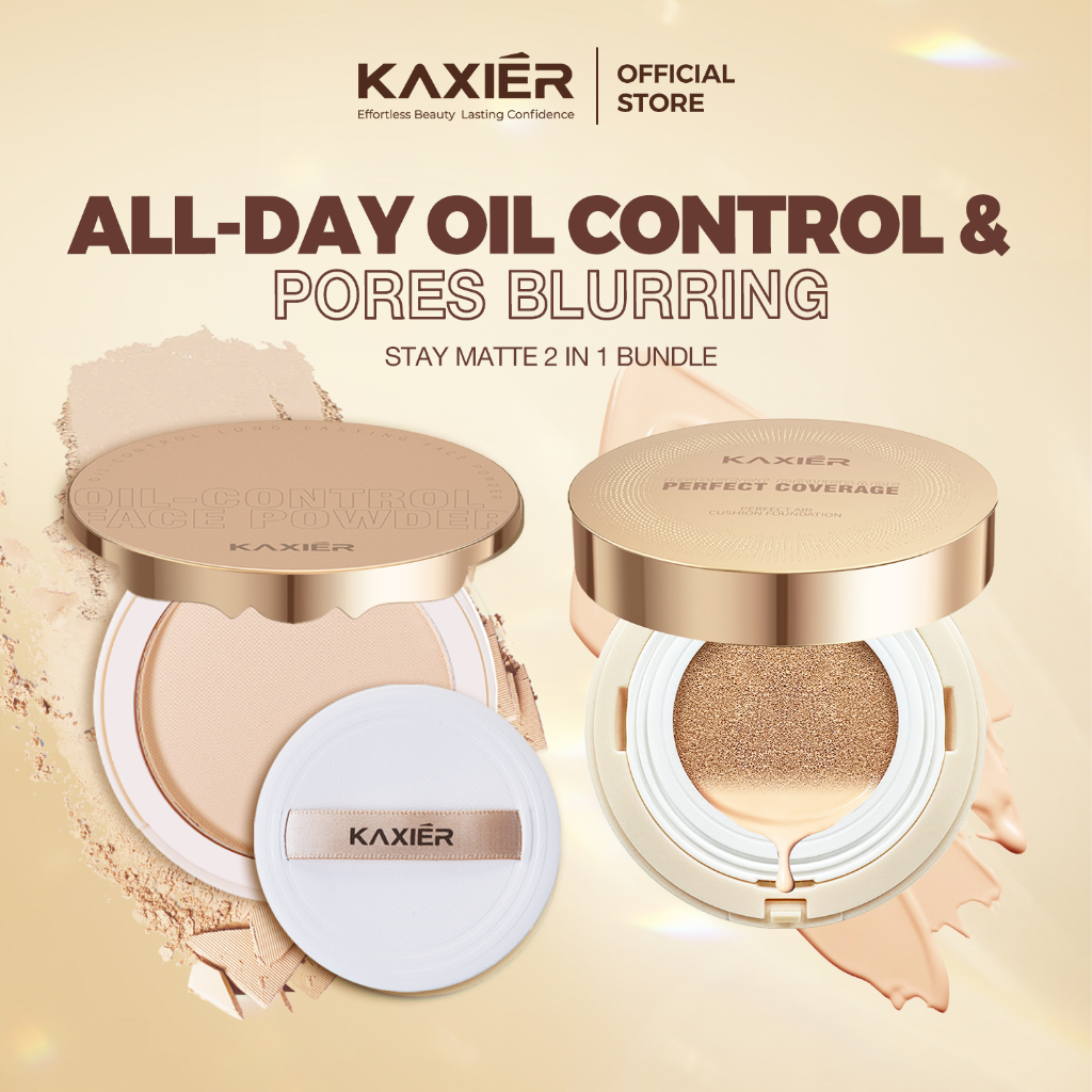KAXIER All-Day Oil Control & Pores Blurring Set - Set Solekan Matte 2 ...