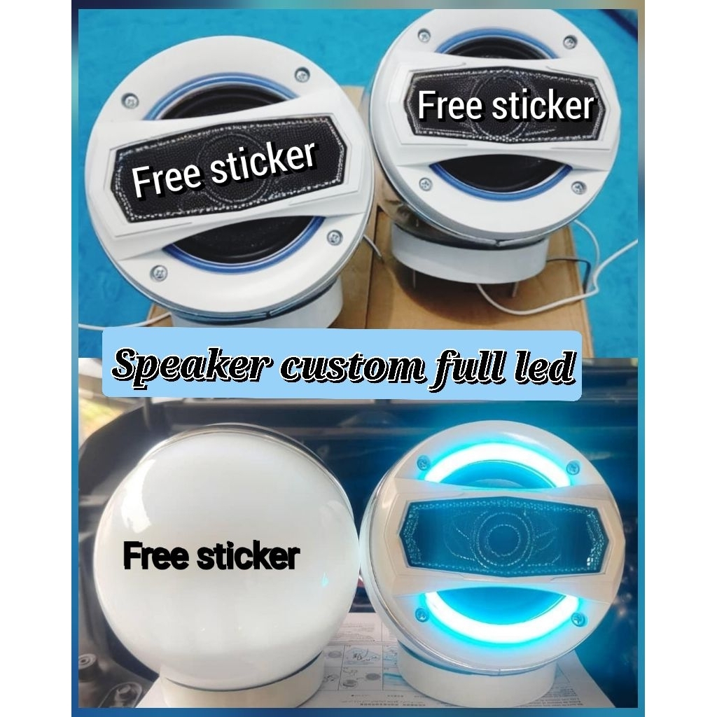 speaker custom 6inchi full moon custom speaker full led rgb | Shopee ...