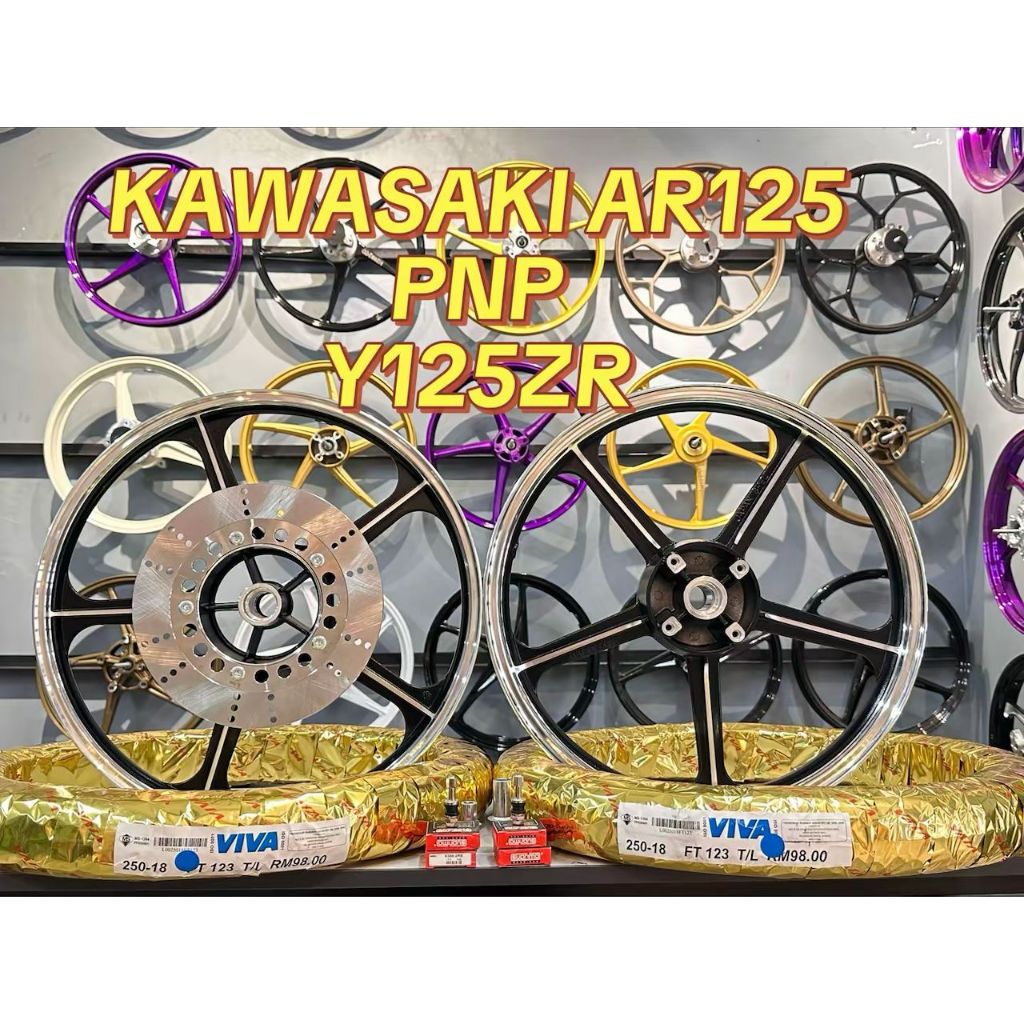 KAWASAKI AR125 PNP YAMAHA Y125ZR COMBOSET FULLSET SIAP TAYAR VIVA ...