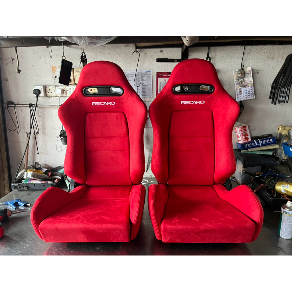 recaro dc2 dan dc5 merah （kain alcantara） | Shopee Malaysia