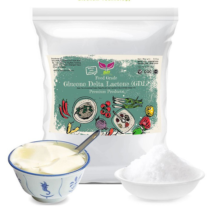 Glucono Delta Lactone (GDL) / 葡糖内酯(果酸) 500G (Food Grade) Food ...