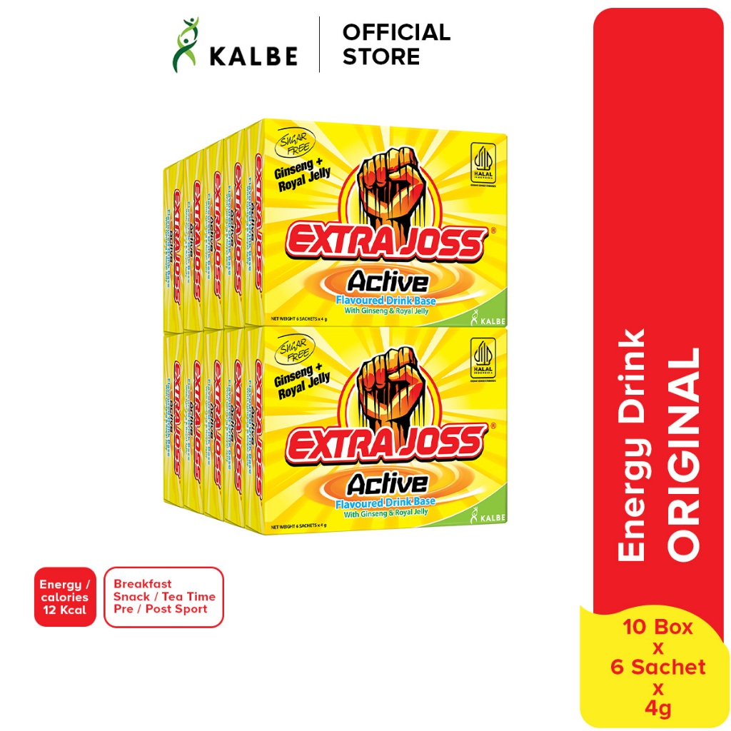 Extra Joss Original Active Energy Drink 1 outer (10box) | Shopee Malaysia
