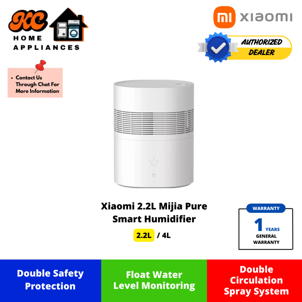 Xiaomi 2.2L/4L Humidifier | Chinese Version | Low Noise | Easy To Add ...