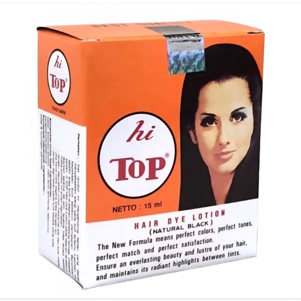 Hi Top Hair Dye Lotion Black Colour 15ml/Inai Rambut Warna Hitam asli ...