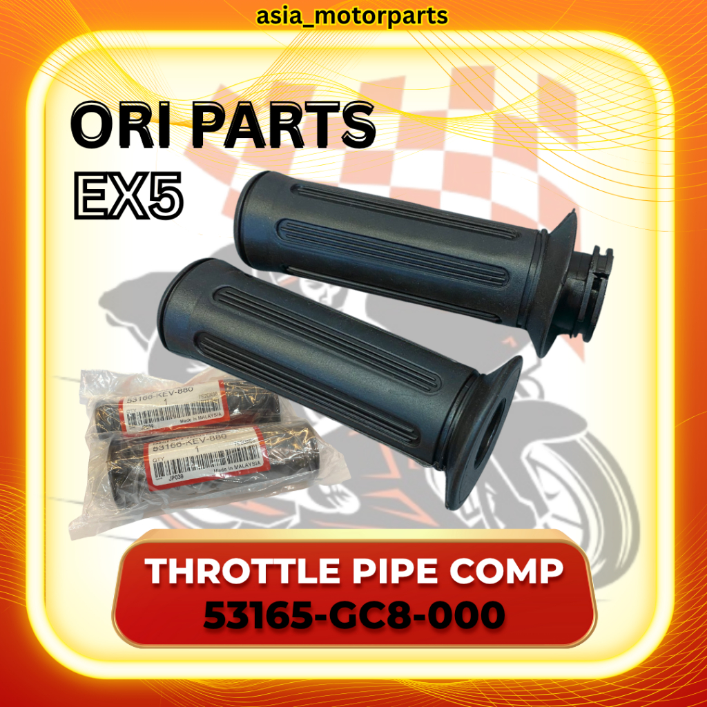 EX5 DREAM THROTTLE PIPE COMP Handle Grip & throttle pipe 53165-GC8-000 ...