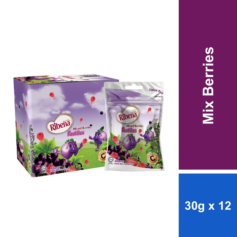 [Carton Deal] Ribena Pastilles Mix Berries 30g x12s | Shopee Malaysia