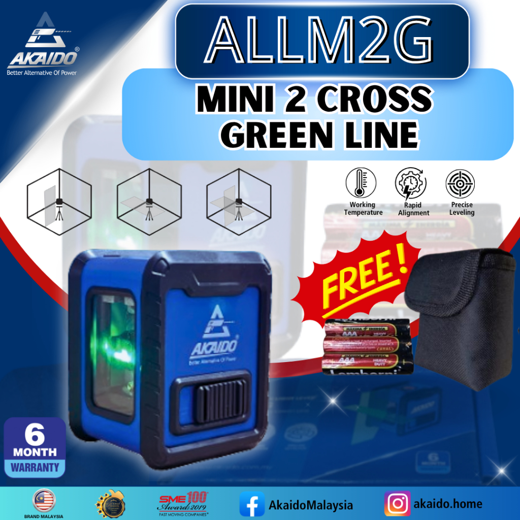AKAIDO MINI 2 CROSS GREEN LINE ALLM2G | Shopee Malaysia