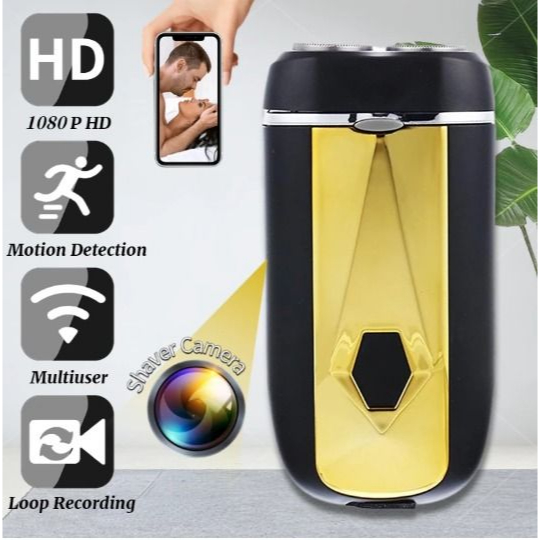 Hidden WiFi camera in shaver, features night vision/motion detection ...