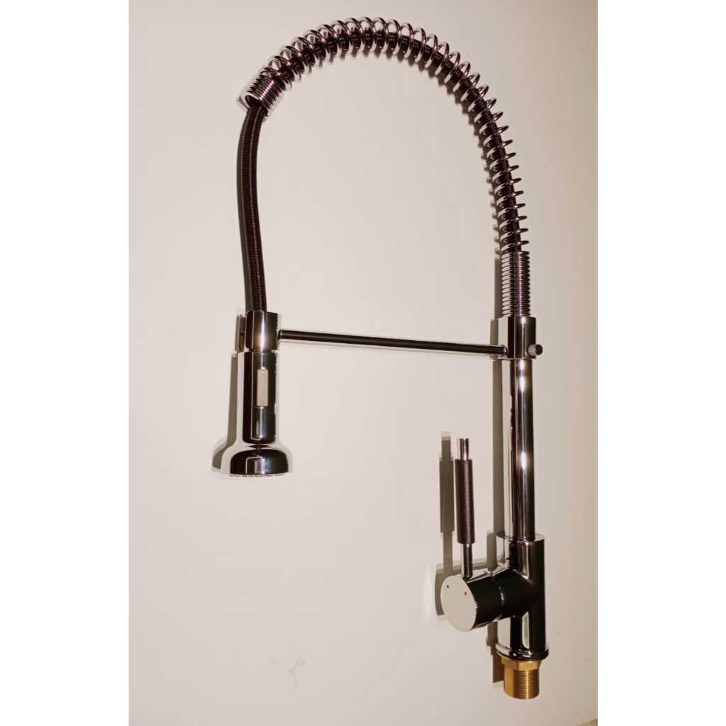 Kitchen pull out spring faucet kitchen mixer SUS304 stainless steel ...
