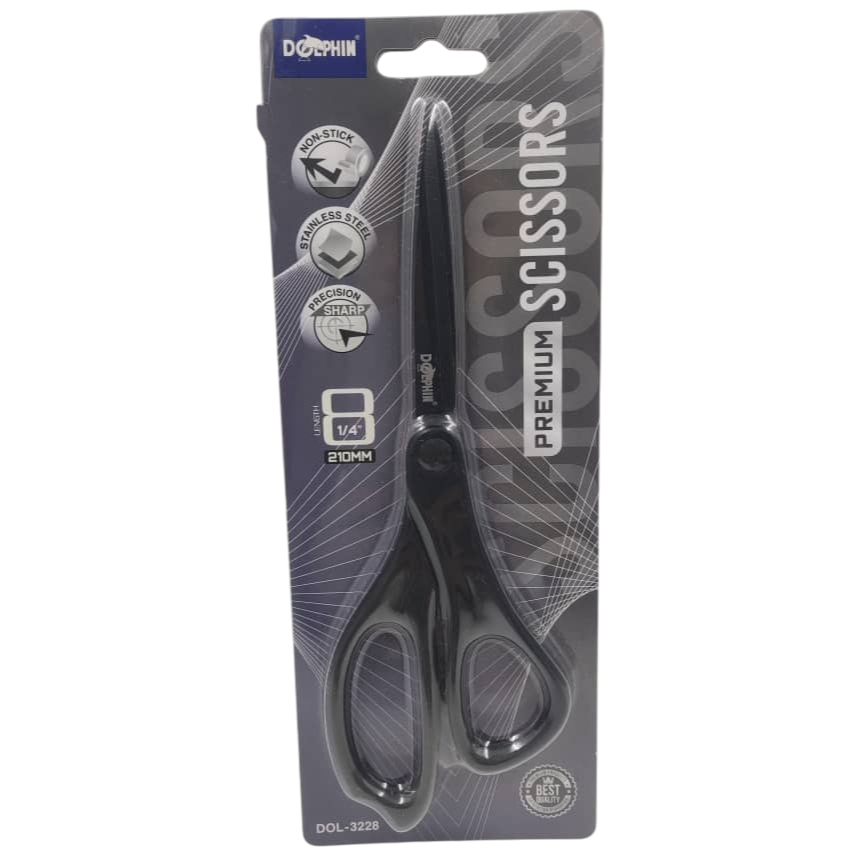 Dolphin DOL-3228 Non-stick Stainless Steel Premium Scissors 1PCS 8 1/4 ...