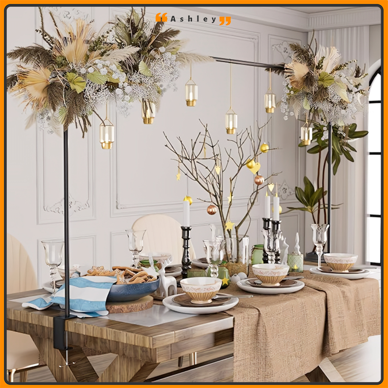 Arch Desktop Decoration Arch Stand Over The Table Rod Stand With Clamps ...