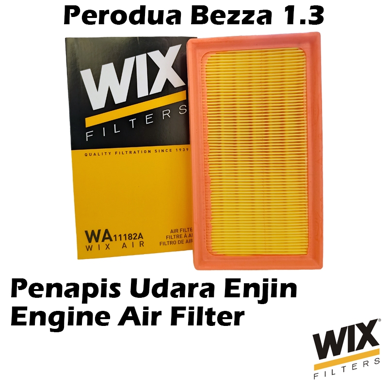 WIX BY MANN And HUMMEL Engine Air Filter WA11182A For Perodua Bezza 1.3 ...