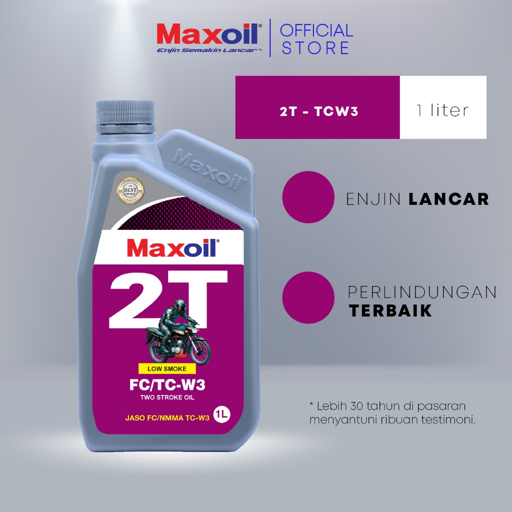𝐌𝐀𝐗𝐎𝐈𝐋 2T-TC/W3 Low Smoke Two Stroke JASO FC/TC/W3 - 1 Liter | Shopee ...