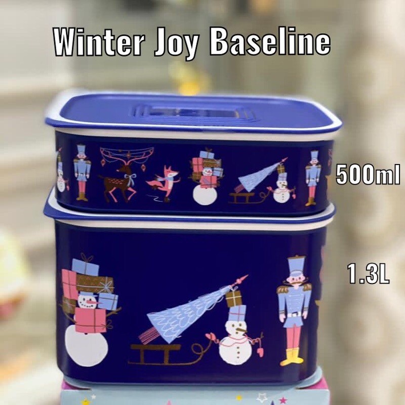 Tupperware Winter Joy Baseline Set (2 PCS) - 500ml + 1.3L | Shopee Malaysia