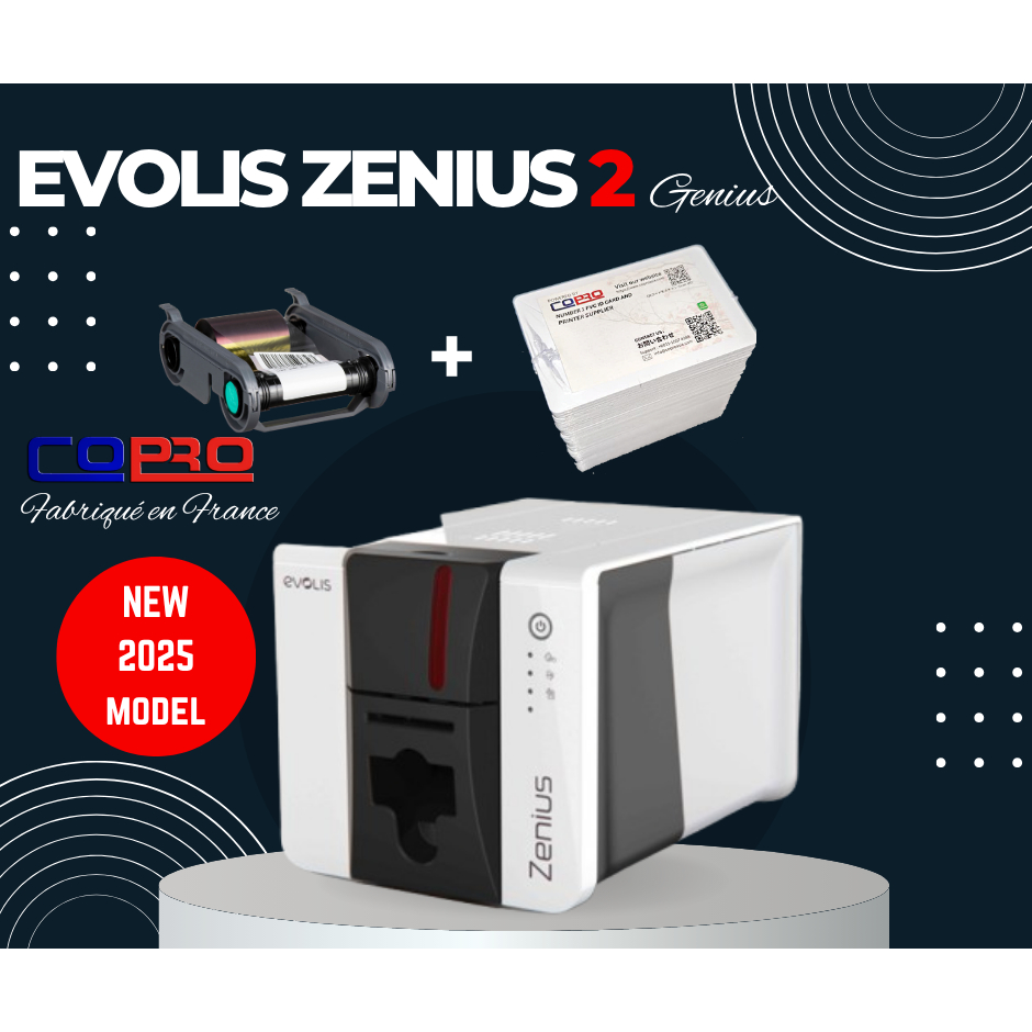 Evolis Zenius 2 PVC ID Card Printer 300x600dpi | Shopee Malaysia