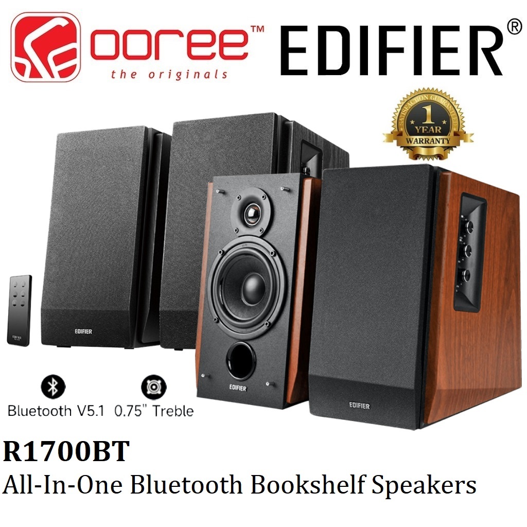 EDIFIER R1700BT 2.0 MULTIFUNCTIONAL BLUETOOTH BOOKSHELF SPEAKER WITH ...