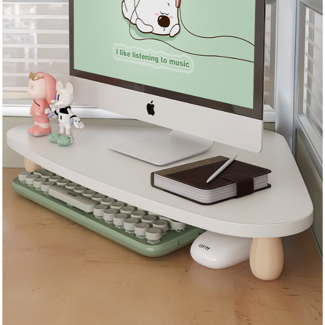 Corner Computer Heightening Stand Desk Desktop Monitor Riser Storage ...