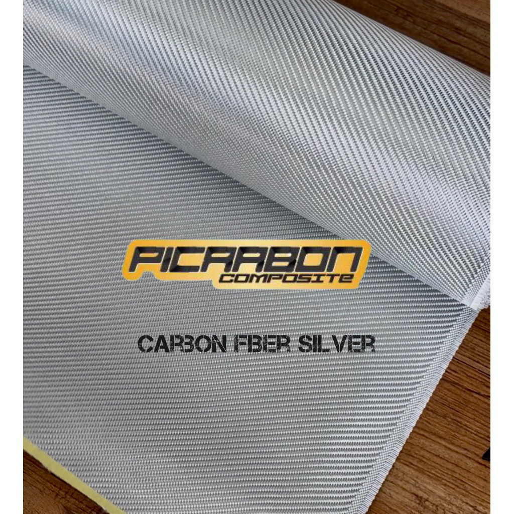 Picarbon Silver CF Carbon Fiber Fabric width 1Meter twill honeycomb ...