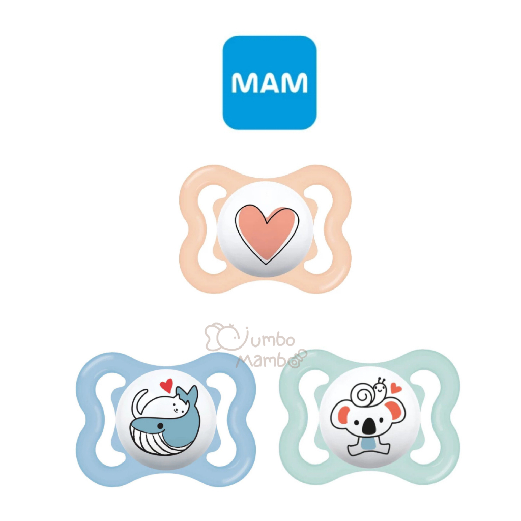 MAM Supreme Pacifier 2-6 Months, Orthodontic Baby Soother with Self ...