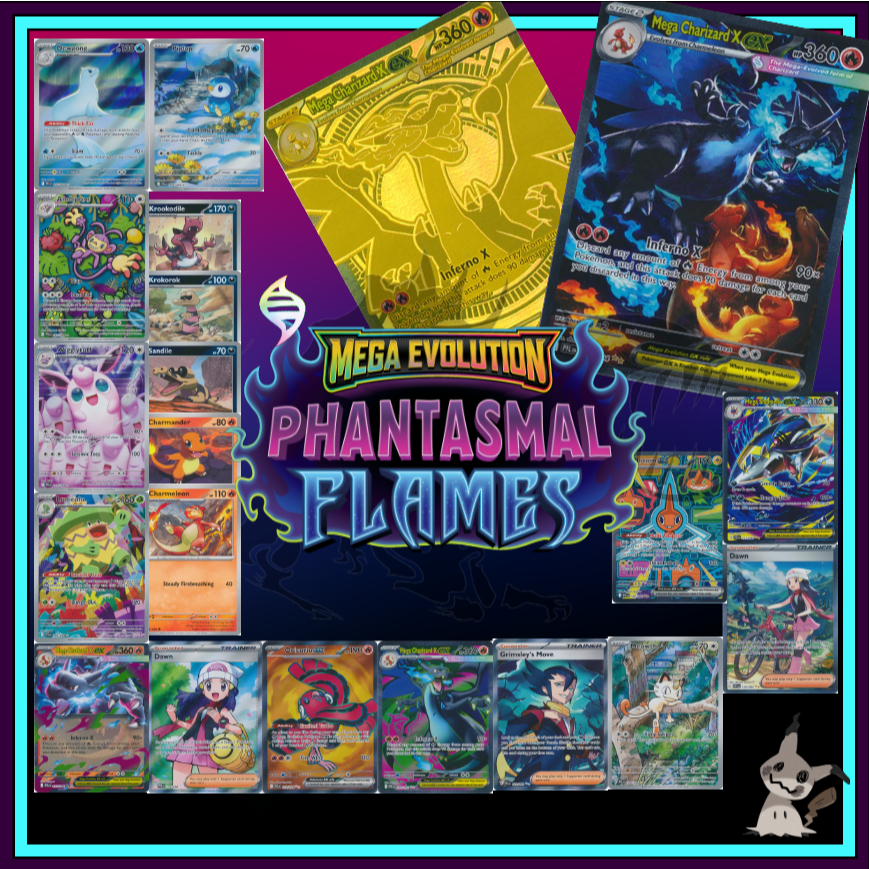 POKÉMON TCG : Phantasmal Flames ME02 EX | Shopee Malaysia