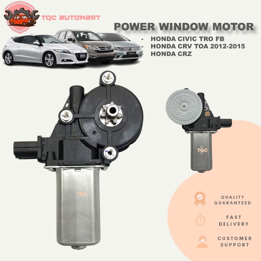 HONDA CIVIC TRO FB/CR-V CRV TOA/CRZ CR-Z POWER WINDOW MOTOR FRONT LEFT ...