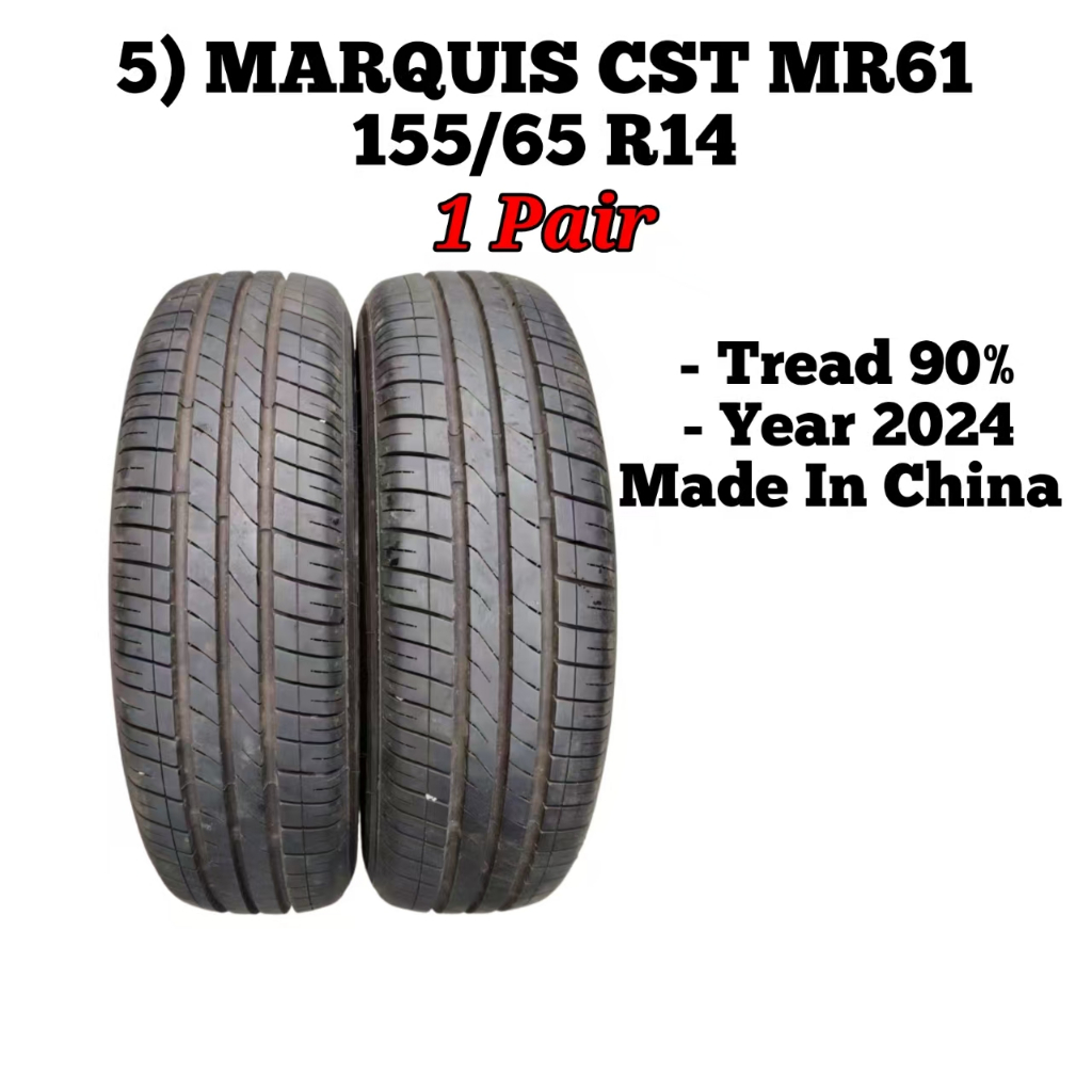 Tyre / Tire / Tayar 155/65 R14 Toyo / MoMo / Marquis / Kenda