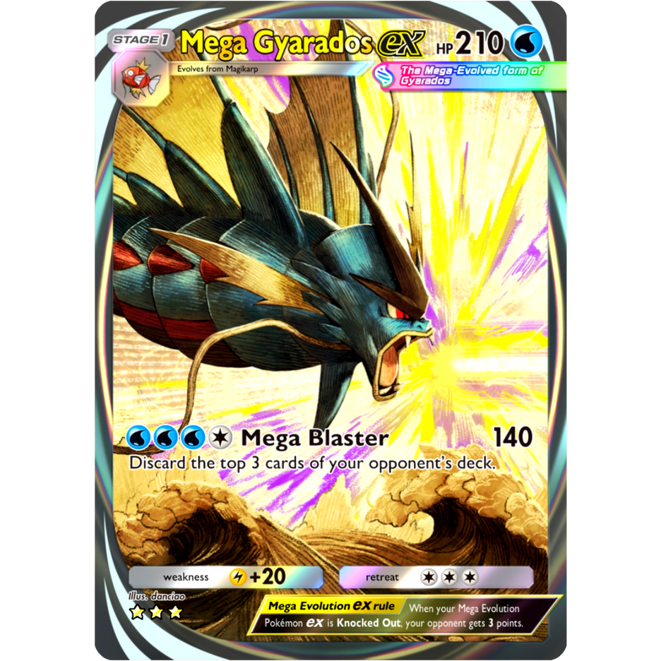 Pokemon Mega Rising - Card Sticker Cover | Not Official TCG | Fits TnG ...