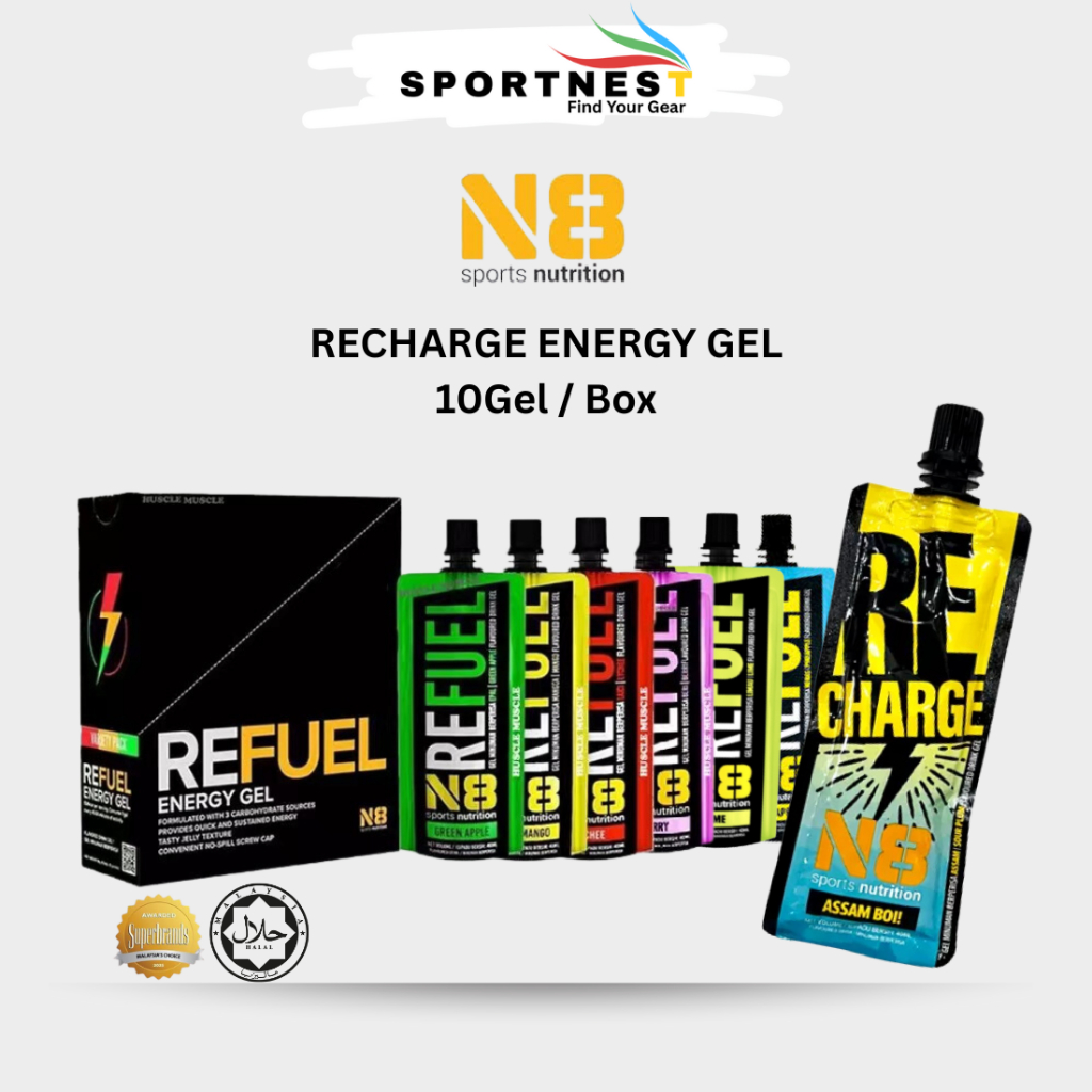 N8 REFUEL ENERGY GEL [10Gel/Box] | Runners's Favorite for Long-Distance ...