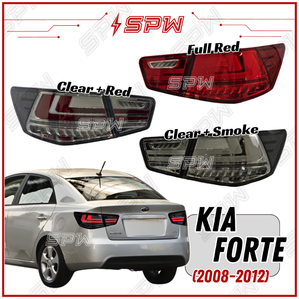 Kia Forte (2008-2012) Lexus Tail Lamp Tail Light DRL Daylight Running ...