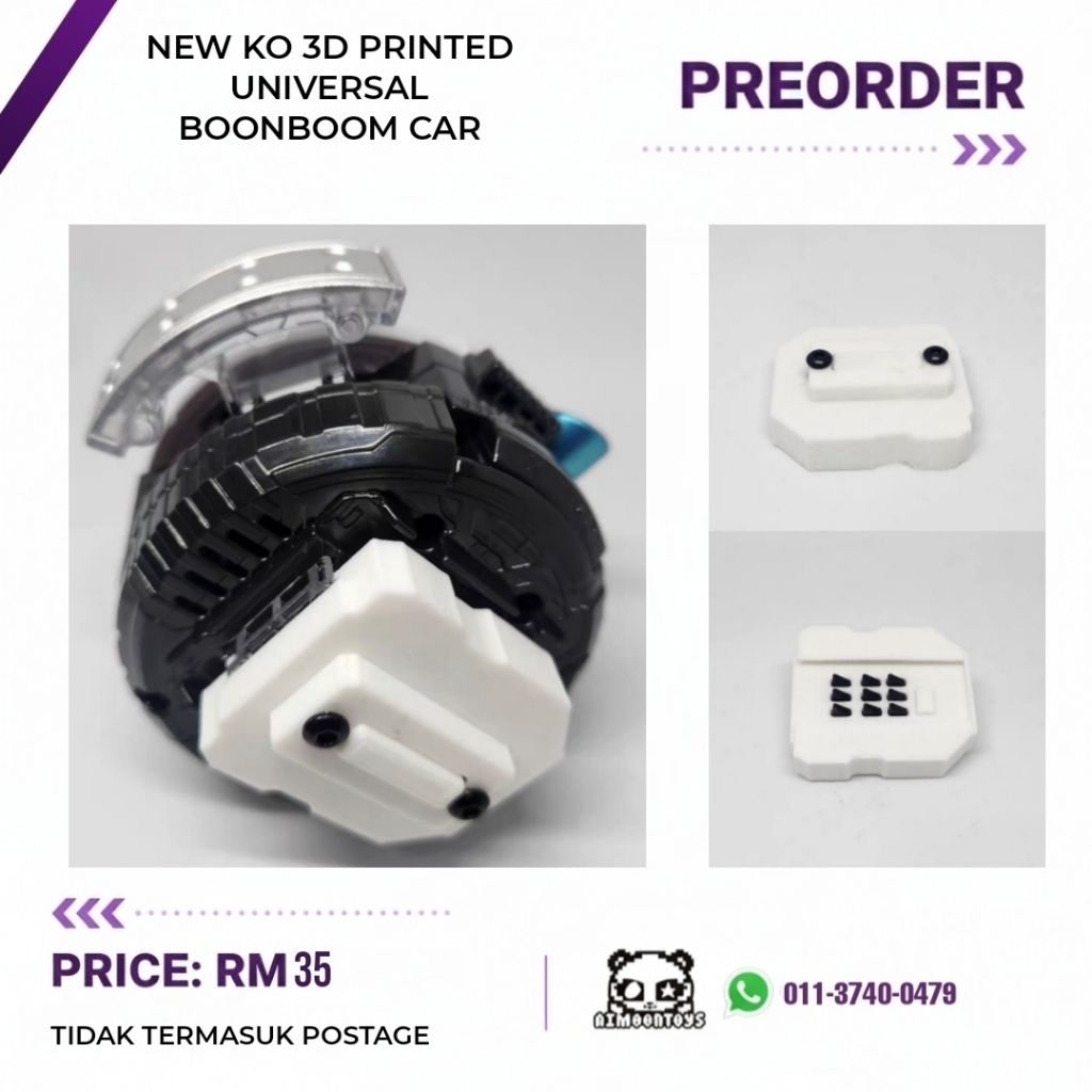 PREORDER NEW KO 3D Printed Uni Universal BoonBoom Car For Hack Hacking ...