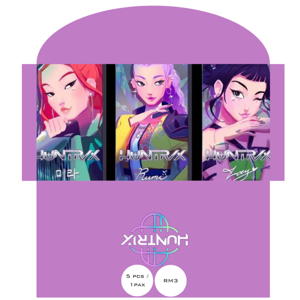 Sampul Raya / Angpao Huntrix K-Pop Demon Hunters Horizontal Size ...