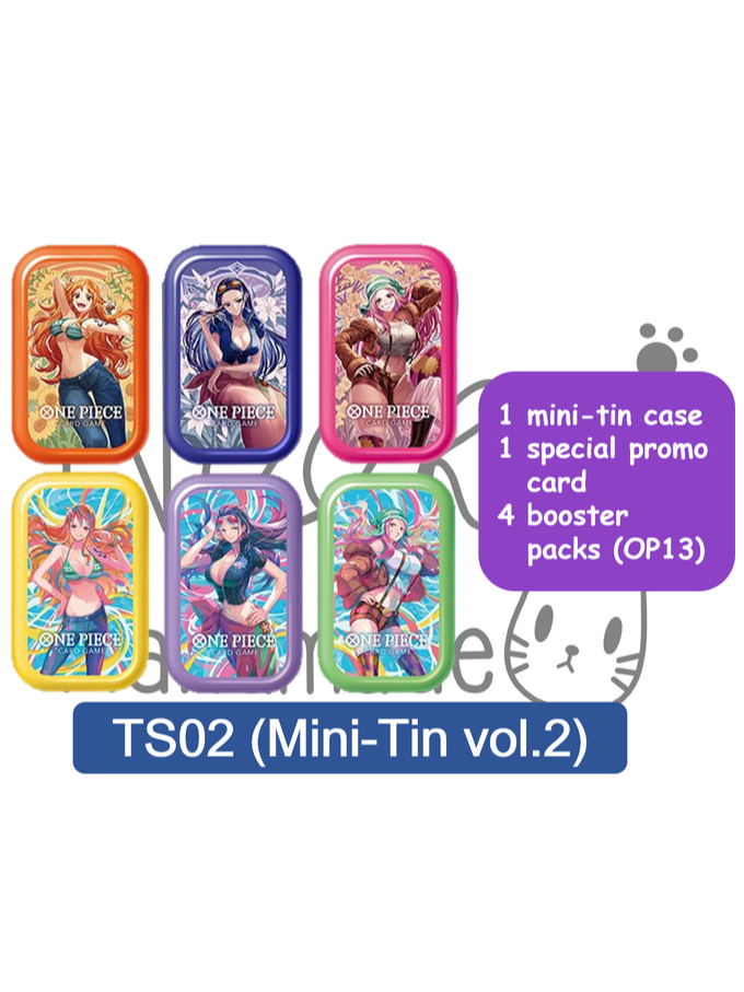 One Piece TCG - TS02 : One Piece Mini-Tin Pack Set vol.2 (6 design ...