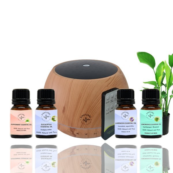 D’NATUREL – 1 LITRE LIGHTWOOD BLUETOOTH MUSIC DIFFUSER COMBO WITH 4 ...