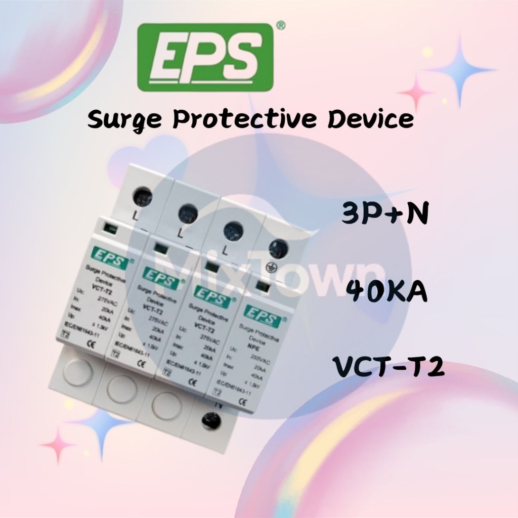 EPS 1POLE + N AND 3POLE + N 40KA VOLTAGE SURGE PROTECTOR / SURGE ...