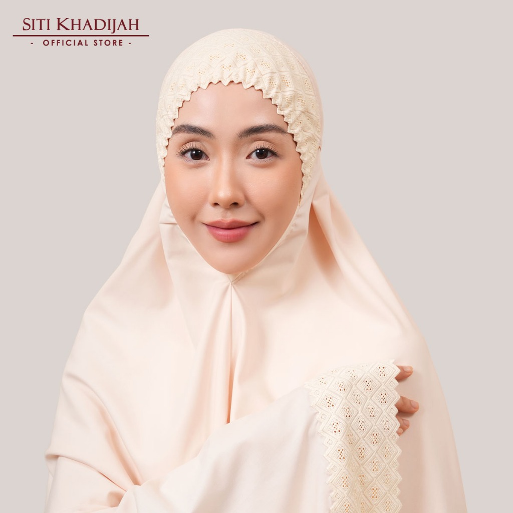Siti Khadijah Telekung Signature Elara in Vanilla | Shopee Malaysia