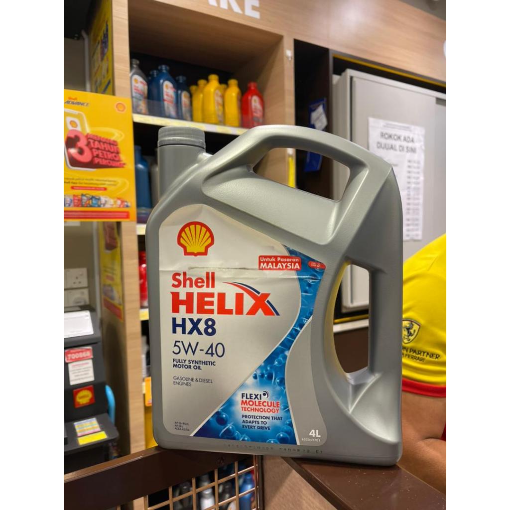 [ORIGINAL ] SHELL HELIX HX8 5W-40 4L *ORIGINAL FROM SHELL | Shopee Malaysia