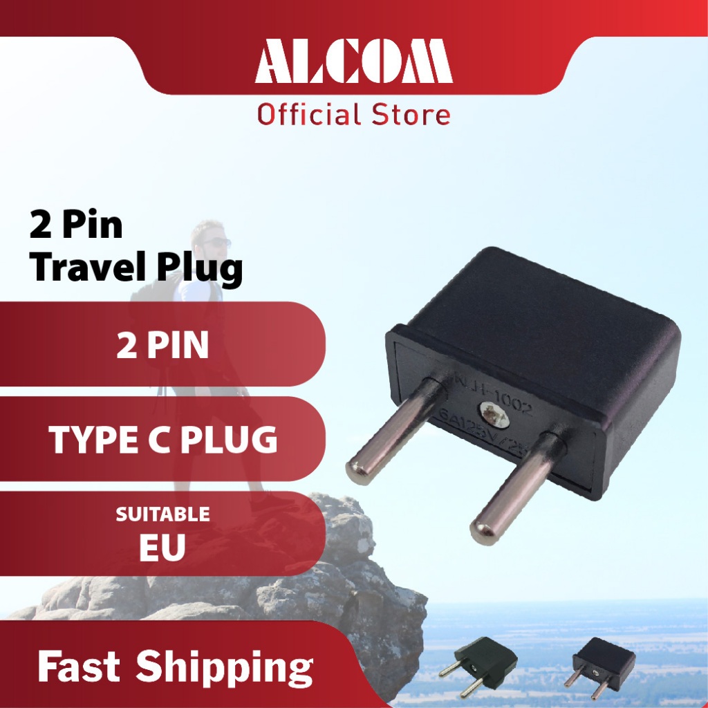 Universal 2 Pin Plug Socket with 250 Output Voltage & 6A Suitable for ...
