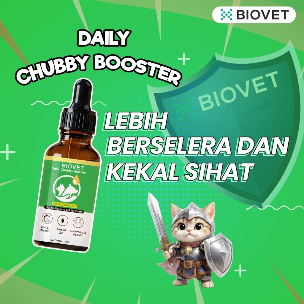 ORIGINAL HQ BIOVET CHUBBY BOOSTER 30ML Ready Stock | Shopee Malaysia