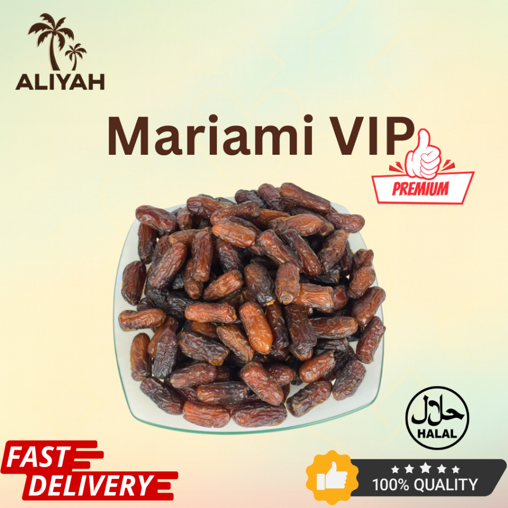Kurma Mariami VIP Grade 1KG Bottle | Premium Mariami Dates | Manis ...