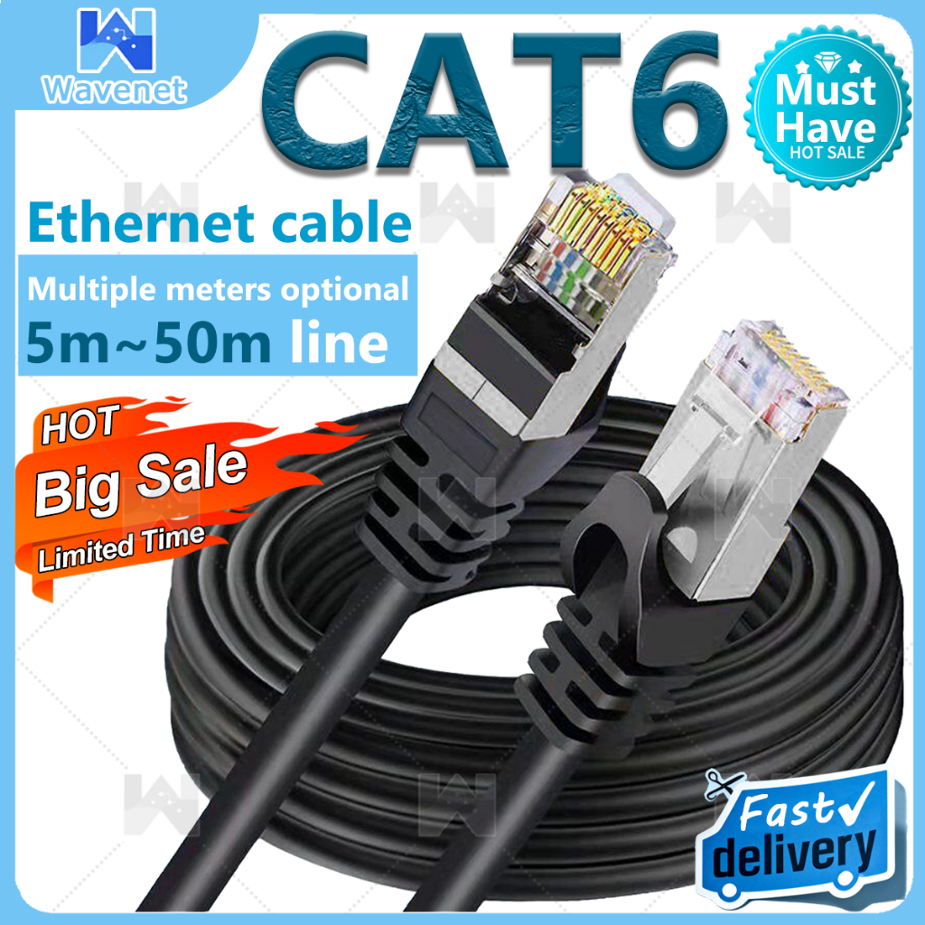 Cat6 Network Cable RJ45 Gigabit Ethernet Cable Easy To Carry Computer ...