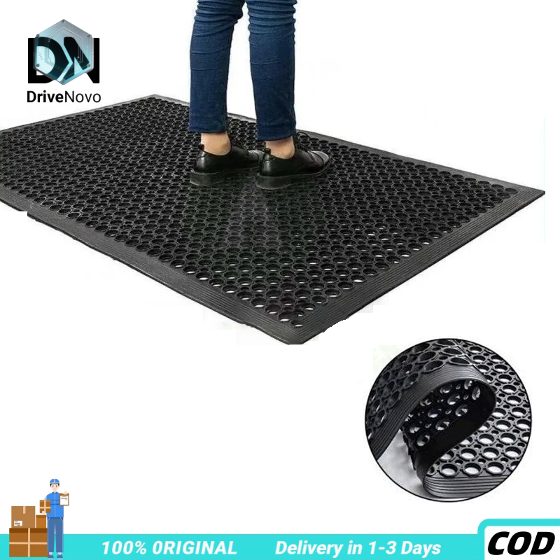 DriveNovo Kitchen Anti Grease Restaurant Floor Mat Drainage Hole Tikar ...