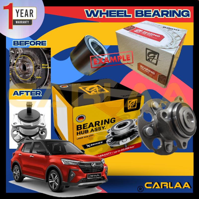 GAIDO JAPAN QUALITY【ATIVA D55L】PERODUA TAYAR WHEEL DEPAN FRT/BELAKANG ...